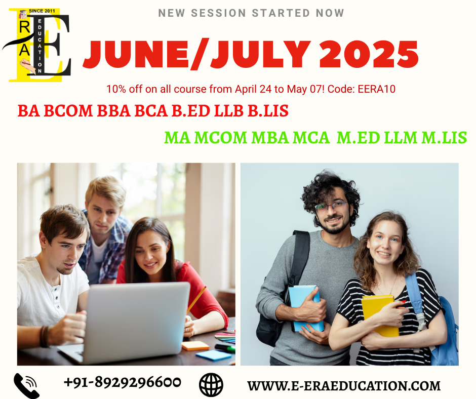 Admission open for BA BCOM MA MCOM