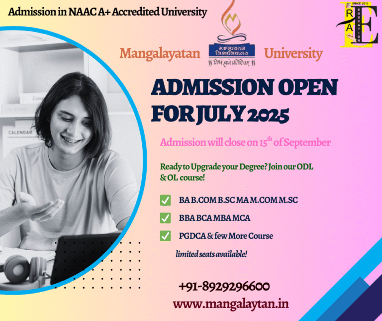 Mangalayatan University-Best in Online Course