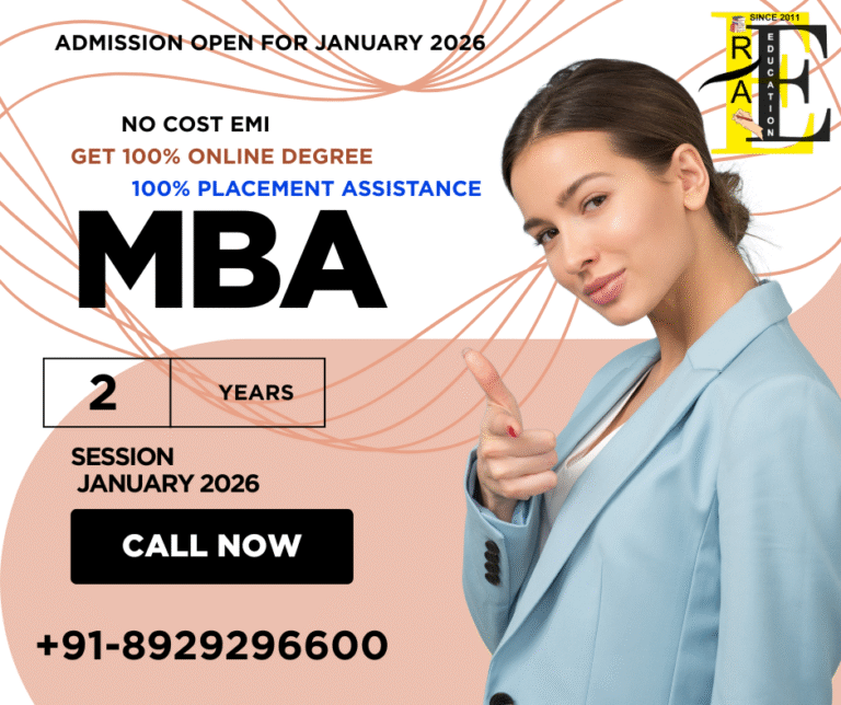 MBA online from best institute in Delhi 2026