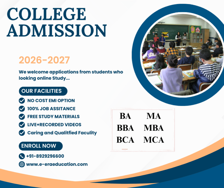 Admission for January 2026 in Delhi Best College