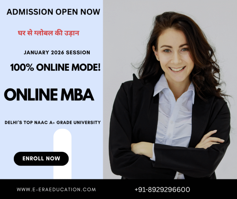 Online MBA from Delhi's Best University 2026